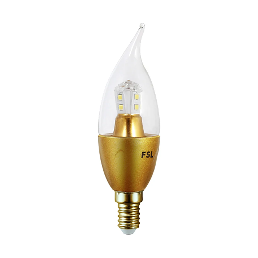 FSL Crystal LED Candle — Silver / Gold (RG Series) — product photo