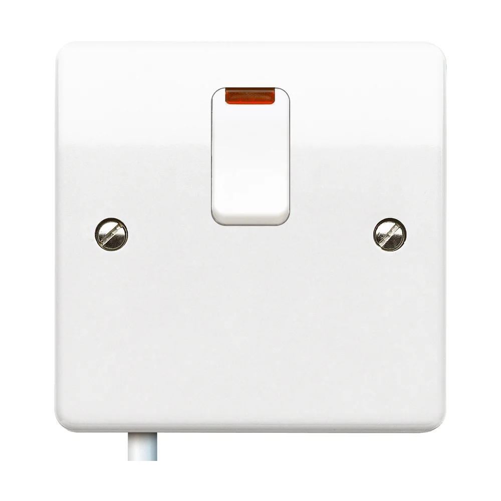 MK Logic Plus 20A DP Switch with Flex Outlet and Neon — product photo