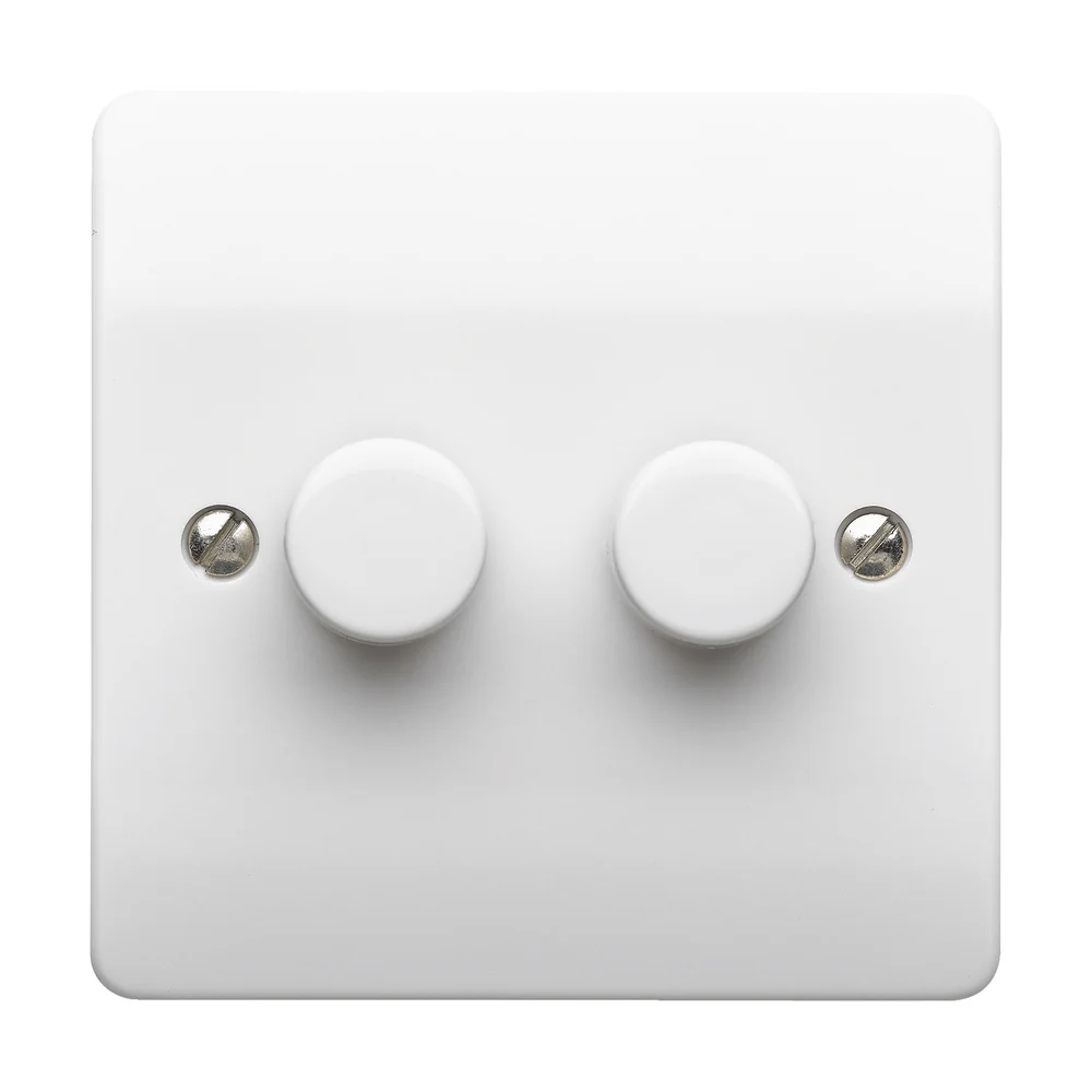 MK Logic Plus Intelligent LED Dimmer, 1-Gang Double, 2-Way — product photo